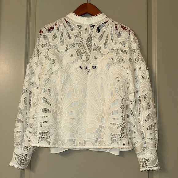 White House Black Market Lace Top Size 0 - Picture 2 of 8